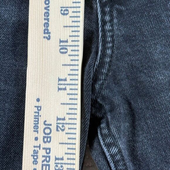 Free People We The Free Multi Button Up High Waist Straight Dark Charcoal Jeans - Picture 10 of 16